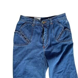 VTG Organically Grown Arpeja Women’s Jeans 13 w 33.5” Inseam Patch Pocket Cotton